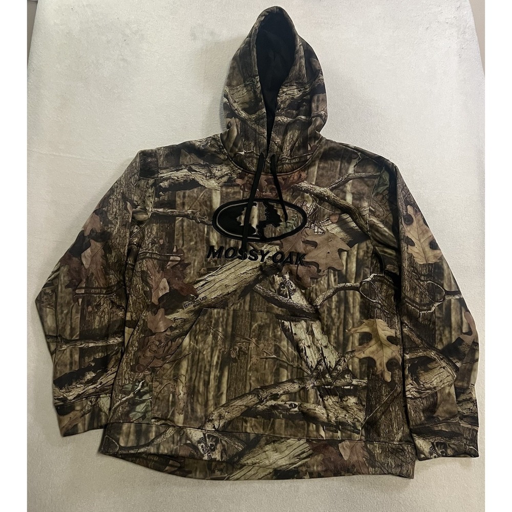 Mossy Oak Hoodie Men's Size XL Break Up Infinity Camo Pullover Hunting Outdoor
